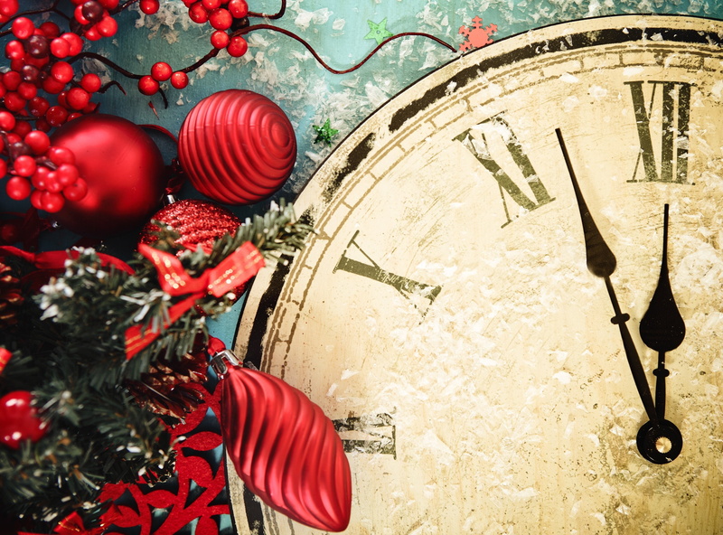 celebration event, no people, holiday, roman numeral, instrument of time, close-up, red, 2K, night, time, decoration, roman, nature, christmas, christmas decoration