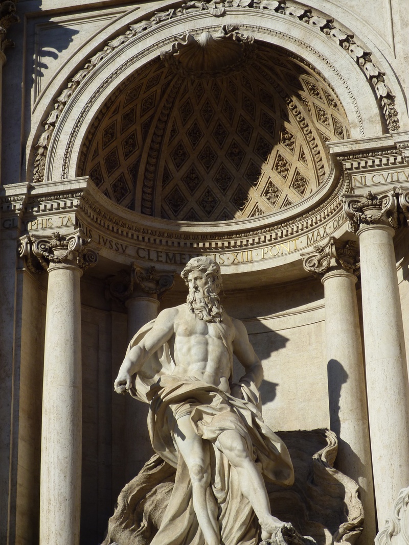 travel destinations, male likeness, human representation, angel, architecture, arch, rome, travel, statue, carving - craft product, low angle view, building exterior