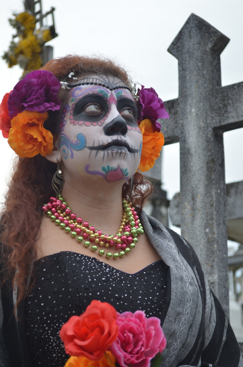catrina, 4K, veracruz, flower, face paint, one person, beauty, traditional, hairstyle, day, mexico, young women, flowers, headshot, mexican, young adult