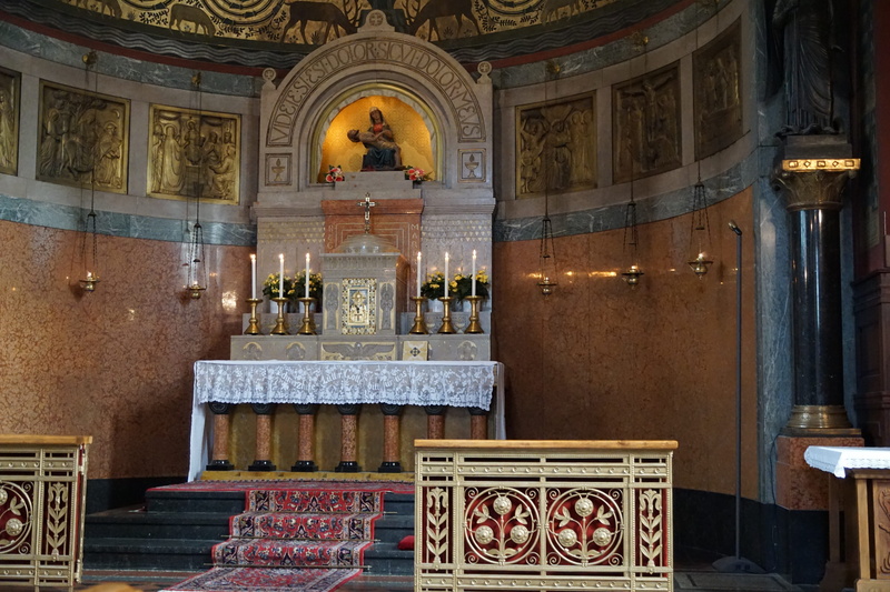 no people, mural, belief, seat, faith, statue, religion, catholic, Monastery, history, spirituality, christianity, architecture, live, tiled floor, maria
