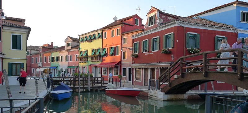 architecture, facade, outdoors, city, travel destinations, buildings, waterfront, travel, nautical vessel, mode of transportation, venice, colorful, canal