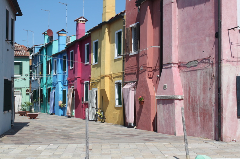 window, the way forward, rainbow, nature, building exterior, outdoors, footpath, street, paving stone, colors, in a row, sunlight, residential district