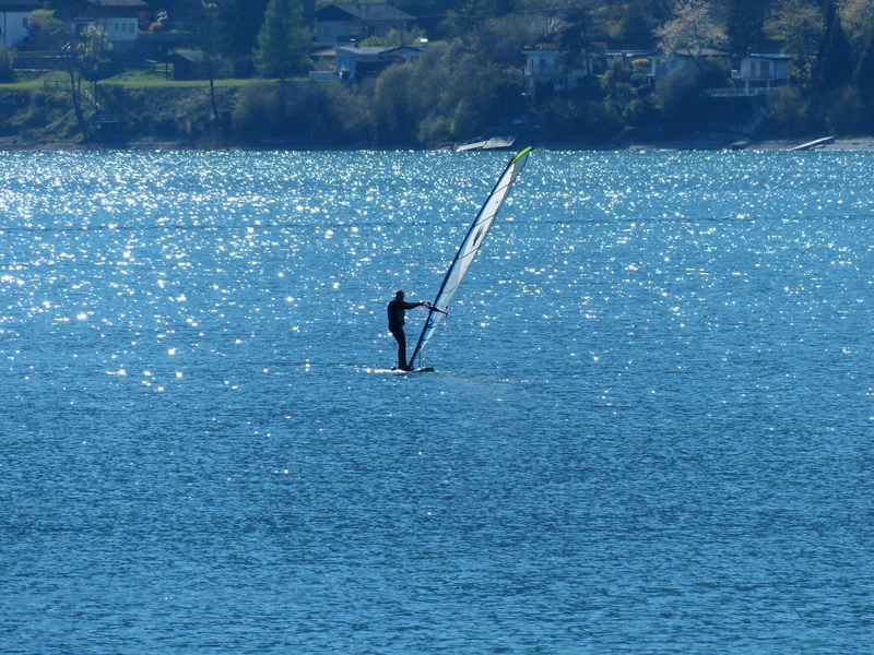blue, day, adventure, 4K, one person, surfer, lake, lifestyles, beauty in nature, men, aquatic sport, extreme sports, scenics - nature, nature, water