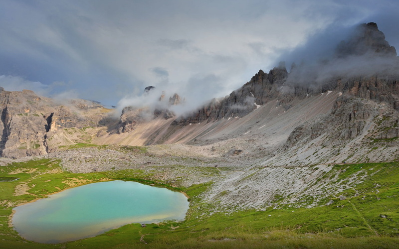 veneto, 2K, south, ampezzo, d, geyser, dolomites, non-urban scene, west, environment, day, beauty in nature, italy, water, cloud - sky, heat - temperature