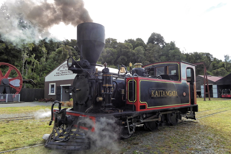 train, motion, mode of transportation, day, plant, new zealand, pollution, nature, public transportation, smoke - physical structure, track, no people