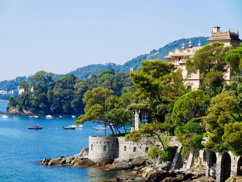 water, holiday, 4K, architecture, land, riviera, clear sky, european, l, sky, travel, outdoors, travel destinations, mediterranean, europe, liguria, luxury