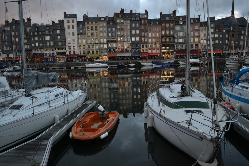 Home, 4K, Honfleur, Promenade, yachts, Building, France