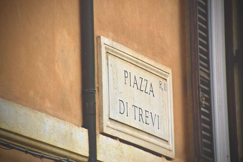 non-western script, day, information sign, di, typography, capital letter, building, wood - material, trevi, road, rome, text, indoors, urban, information