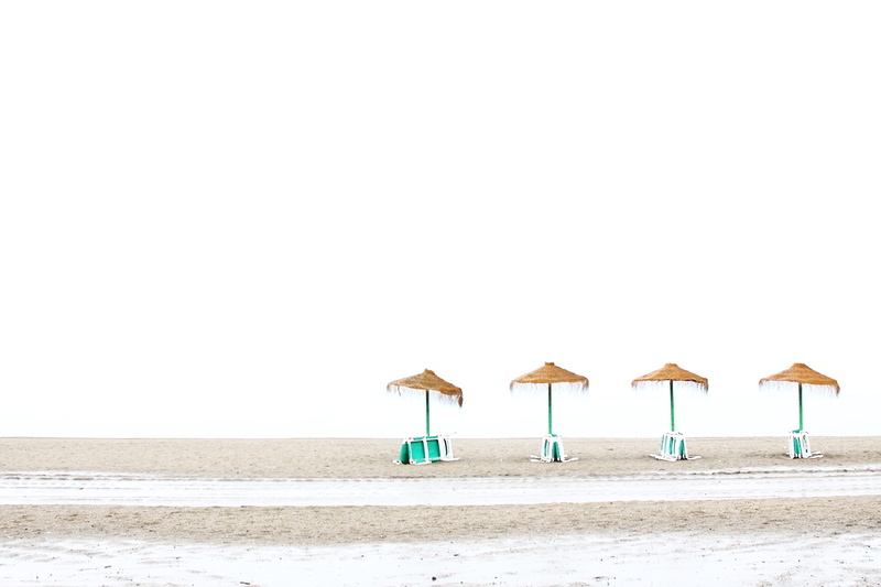 sky, hamacas, quino, quinoal, nature, day, tranquility, playa de la misericordia, land, umbrella, sombrillas, playa, outdoors, no people, horizon, horizon over water