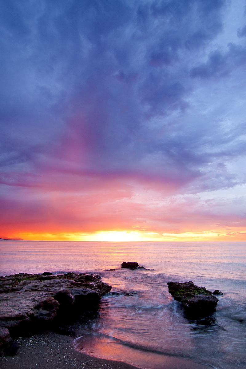 playa de la misericordia, quinoal, quino, scenics - nature, mar, nature, beauty in nature, outdoors, cloud - sky, no people, idyllic, amanecer, tranquil scene