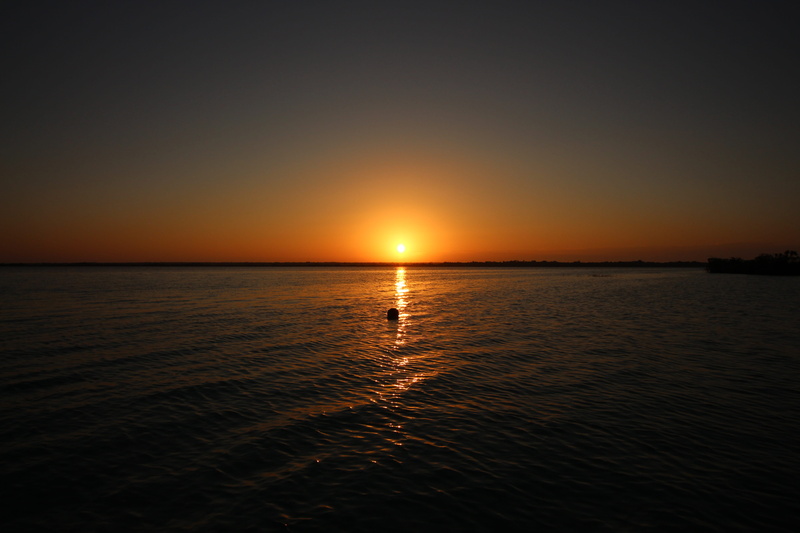 reflection, non-urban scene, quintana roo, bacalar, tranquil scene, sunset, orange color, sun, romantic sky, sea, waterfront, mexico, sky, outdoors, tranquility