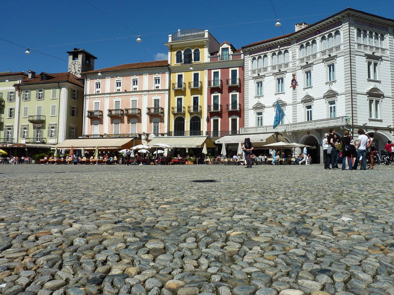 switzerland, cobblestones, architectural style, travel, house facade, building exterior, street, lago maggiore, city, ticino, cobblestone, nature, large group of people