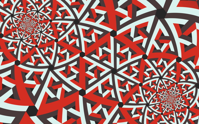 Blanco, Rojo, Flores, Negro, 1080P, abstracto