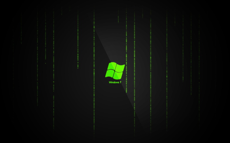 verde, 3d and abstract, windows, microsoft, logo, 2K