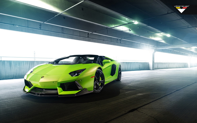Lamborghini, 1080P, Vorsteiner, Lamborghini Aventador V-Verde Ithaca, Lamborghini Aventador