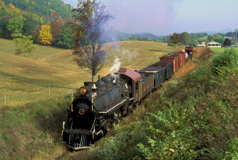1080P, tren, campo, vapor, naturaleza