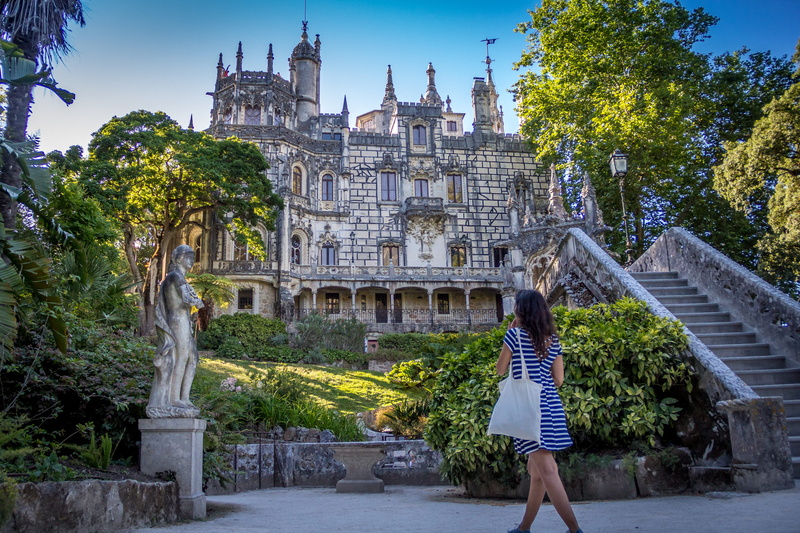 sintra, real people, 4K, europe, girl, one person, day, history, castle, travel, leisure activity, backpacker, solo travel, lisbon, building, cute girl