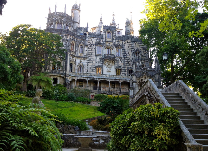 gray, trees, sky, built structure, outdoors, belief, garden, building exterior, building, ladder, tree, travel destinations, 2K, castle, the bushes, the past