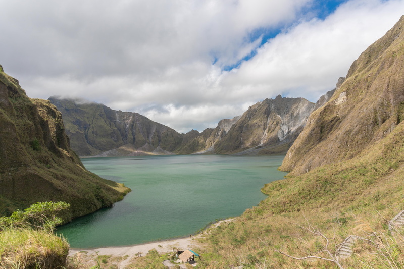 mt pinatubo, nature, beauty in nature, sky, idyllic, tranquility, crater, lake, trek, formation, philippines, pinatubo, rock, 5K, scenics - nature, outdoors