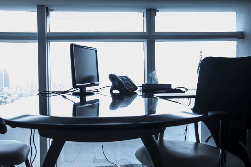 interior design, contemporary, black and white, comfort, table, chairs, 4K, corporate business, minimalist, indoors, furnitures, empty, transparent, absence