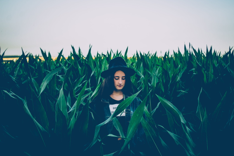 growth, female, sky, girl, women, cornfield, hipster, nature, real people, farm, waist up, spain, 5K, plant, one person, portrait, beautiful woman, pinos puente