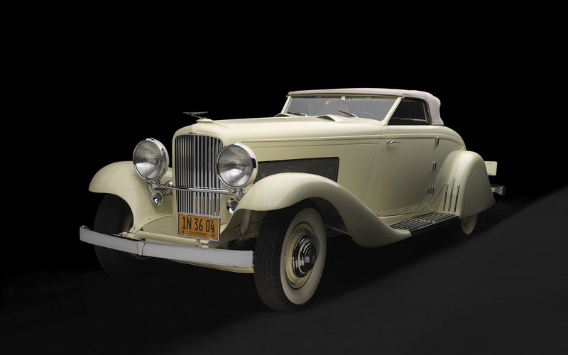 Duesenberg, Car, 1936 Duesenberg Jn Roadster, 1080P, Old