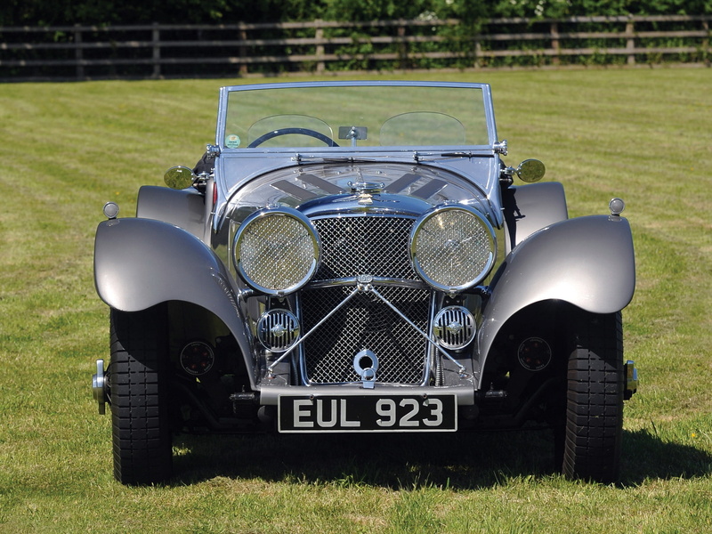 s s, jaguar, roadster, 100, retro, 1080P, 1936