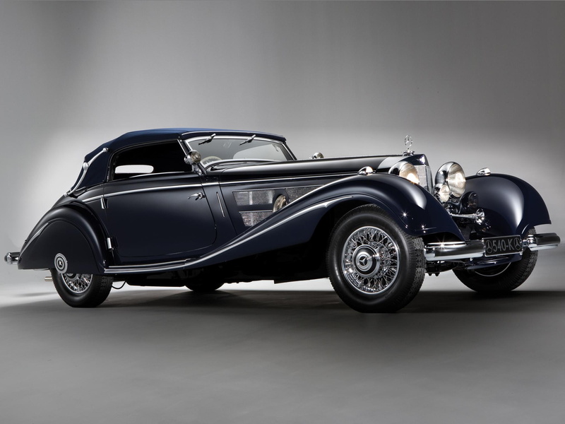 k, 540k, mercedes, 1080P, benz, classic, cabriolet, antique, cars
