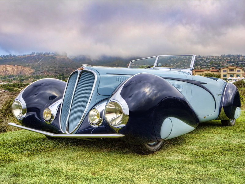135, supercar, cabriolet, 1937, figoni, falaschi, retro, delahaye, 1080P