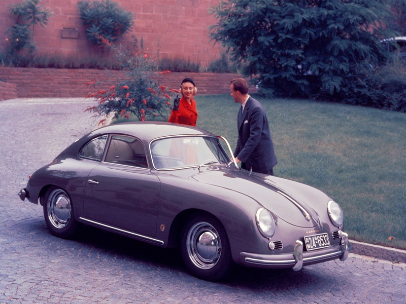 coupe, porsche, retro, 720P, 1955, 356