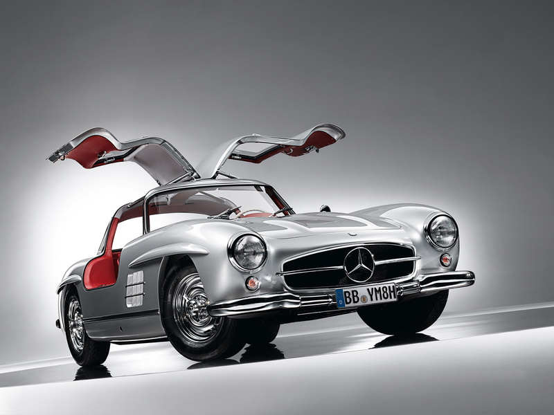 1080P, 300, supercar, 1954, mercedes, tetro, coupe, benz, supercars, gullwing, w198, 300 sl, silver