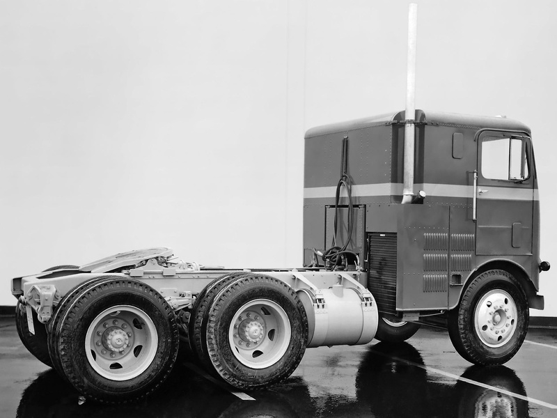 retro, high, wf8164t, resolution, white, 1954, freightliner, wft, semi, tractor, 1080P