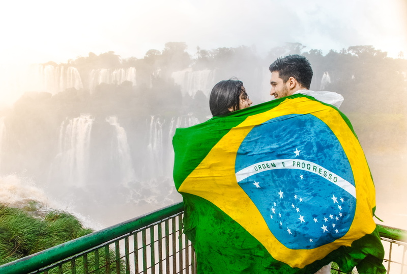 bonding, travel, cataratas do iguaçu, waist up, foz do iguacu, iguacu, brazil, adult, nature, cachoeiras, men, positive emotion, couple - relationship