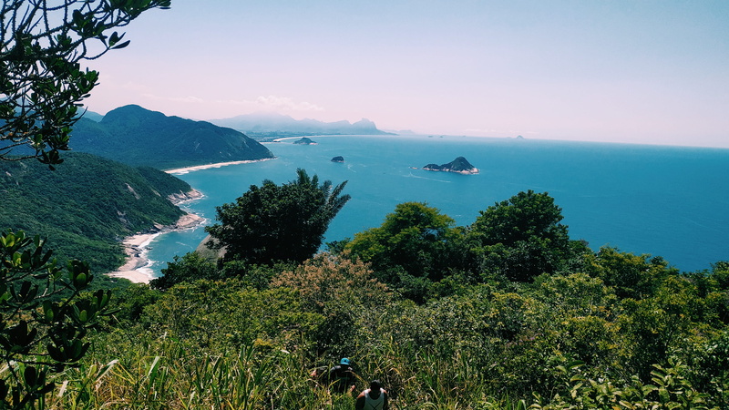 transportation, human, coast, peninsula, promontory, ocean, non-urban scene, nature, brazil, nautical vessel, tree, pedra do telégrafo, tranquil scene