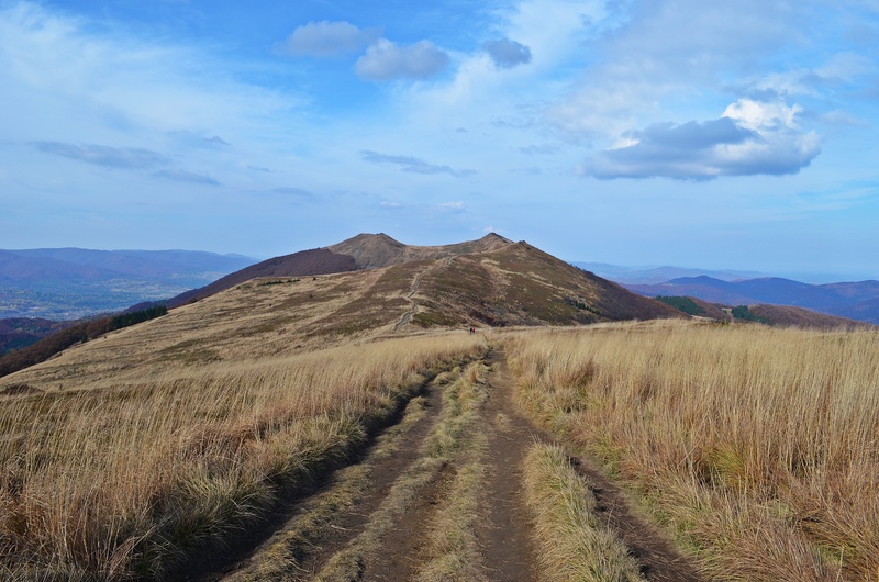 colorful, top view, mountain range, bieszczady, landscape, road, autumn, land, poland, time of year, sunny, peace of mind, green, sky, non-urban scene