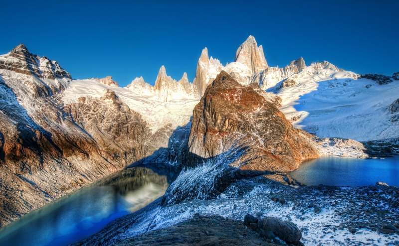 Hiking, tranquility, Outdoor, Travel, Argentina, tranquil scene, march, white, Lakes, Mountain, Snow, beauty in nature, Wild, idyllic, mountain peak, environment