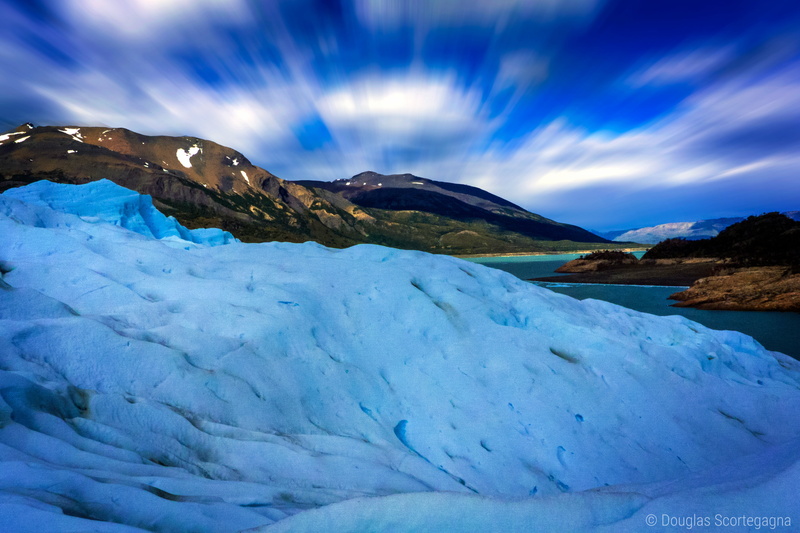 sky  landscape, outdoors, argentina, blue sky, amazing, mountain, brown mountain, patagonia, colors, glacier, long exposure, white, overlooking, color