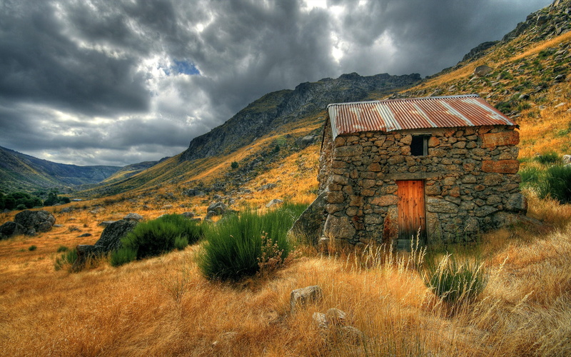 2K, Vale, Cloudy, Glaciar, Sky, House, Old