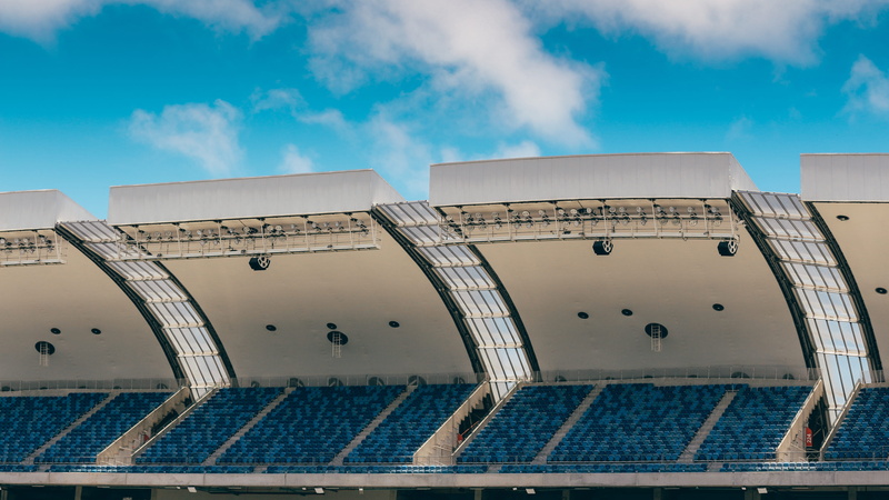 world cup, stadium, sunlight, cloud - sky, nature, dunas, arena das dunas, built structure, outdoors, travel, swimming pool, metal, day, brazil, arena