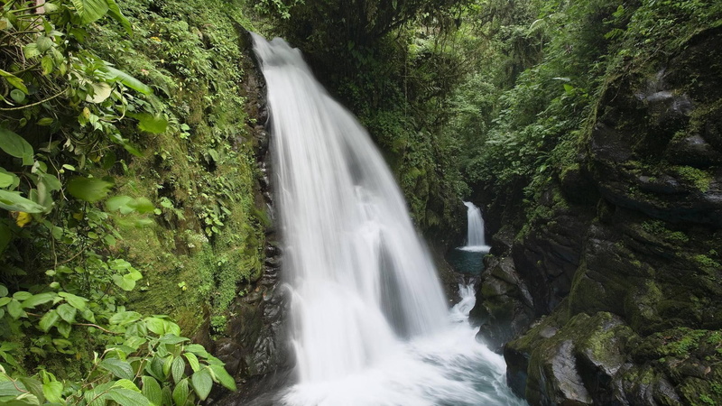 gorge, nature and landscapes, stream, costa, rica, la, duel, 1080P, trees, paz, waterfall