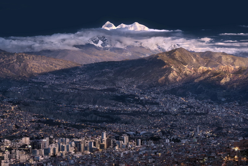 La Paz, the city, 1080P, mountains