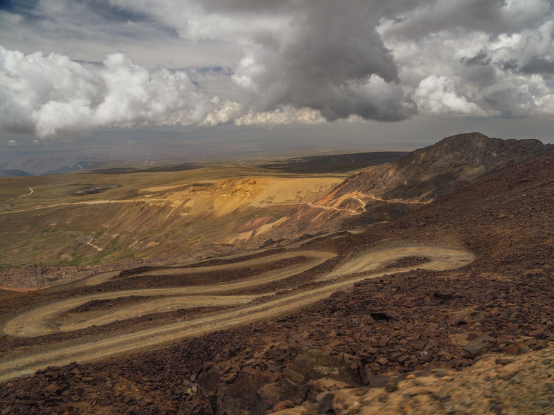 beauty in nature, near la paz, mountain, gravel, desert, tranquility, nature, sand, overcast, outdoors, dirt road, bolivia, soil, non-urban scene, remote