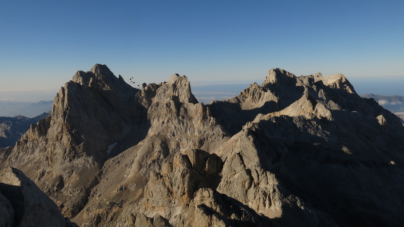 formation, tranquility, mountain ridge, rock, treasurer, scenics - nature, solid, snow, landscape, chovas, picos de europa, sky, non-urban scene, extreme terrain