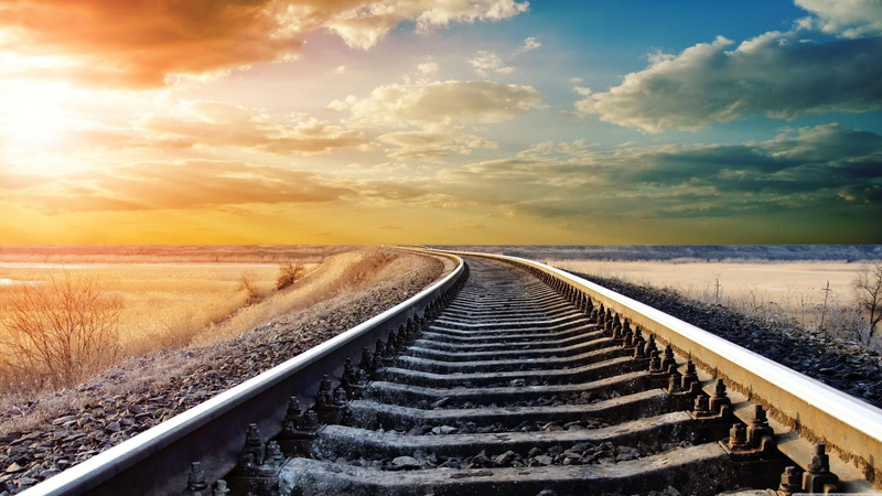 long, cloud - sky, no people, beauty in nature, nature, 1080P, track, winter, the way forward, outdoors, scenics - nature, tranquil scene, railroad track