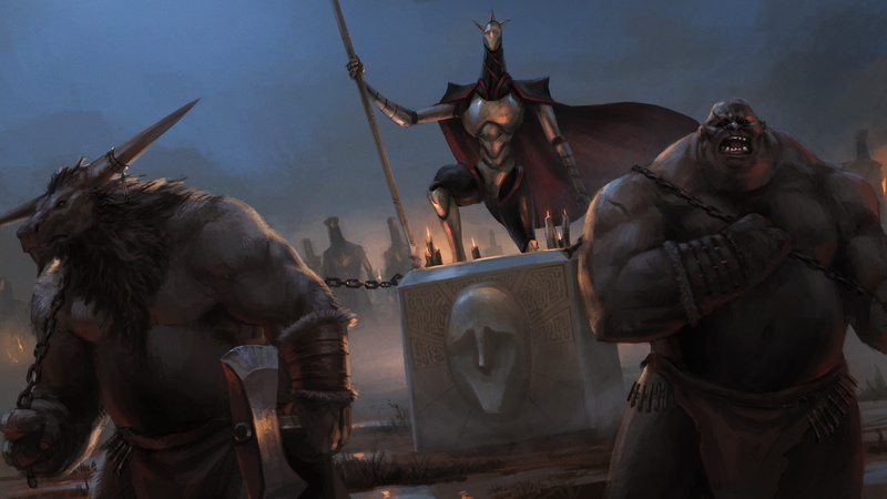video games, horse, group of people, day, Endless Legend, mammal, representation, human representation, creativity, sculpture, domestic animals, 1080P