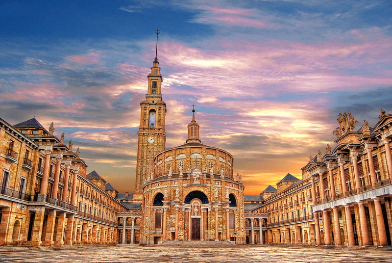 Asturias, Spain, 1080P, home, Church, area, Gijón