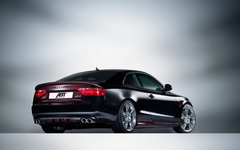 black, rear, abt, audi, 1080P, angle, coupe, audi s5