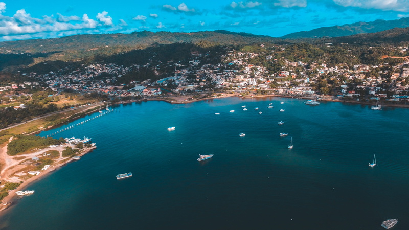 phantom, outdoors, travel, mountain, tranquility, tranquil scene, agua, sea, land, aerial view, blue, republica dominicana, turquoise colored, mavic, dji phatom 4