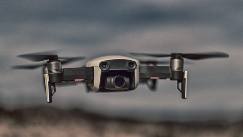 flying, focus on foreground, dji, selective focus, army, mode of transportation, mavic, aerospace industry, aggression, drone, indoors, no people, military