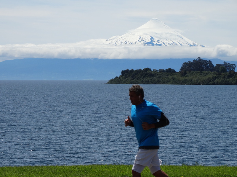 millennium, lifestyles, clouds, cloud - sky, Osorno, osorno volcano, idyllic, real people, nature, Lake, men, sport, rear view, non-urban scene, land, adult